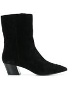Ash Pointed Ankle Boots - Black