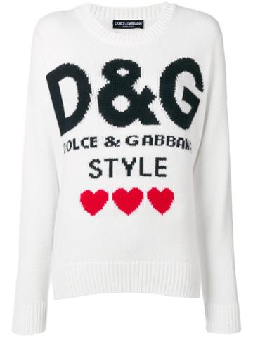 Dolce & Gabbana D & G Style Sweater - White