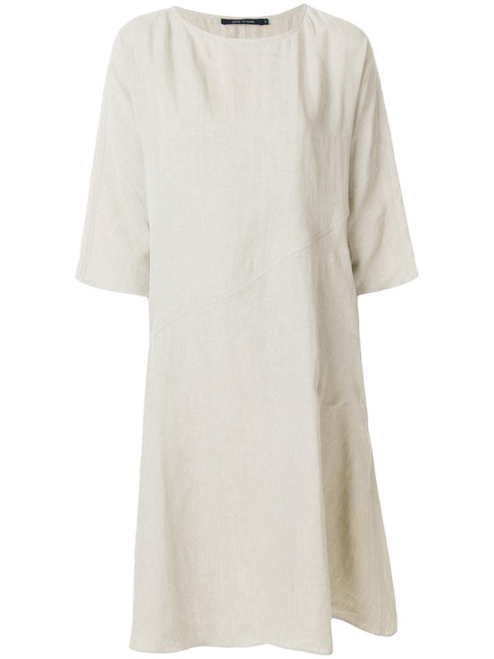 Sofie D'hoore Shift Midi Dress - Nude & Neutrals