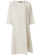 Sofie D'hoore Shift Midi Dress - Nude & Neutrals