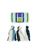 Ports 1961 Beaded Wool Tassel Brooch - Multicolour