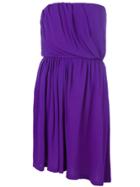Yves Saint Laurent Vintage Strapless Asymmetric Dress - Pink & Purple