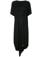 Maison Margiela - Ribbed Panel Shirt Dress - Women - Polyamide/viscose - 40, Black, Polyamide/viscose