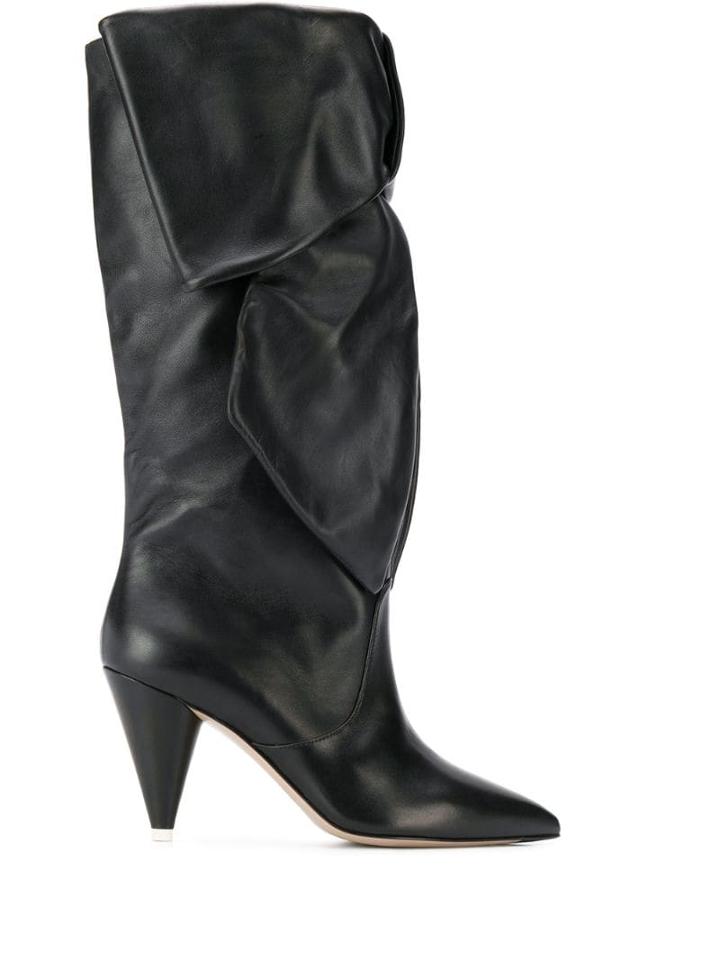 Attico Ruched Boots - Black