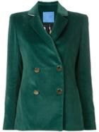Macgraw - Sovereign Blazer - Women - Silk/cotton - 6, Green, Silk/cotton