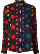 Ps By Paul Smith Dotted Print Shirt, Women's, Size: 42, Black, Cotton