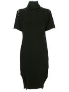 Issey Miyake Vintage Turtleneck Sweater Dress - Black