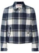 Thom Browne Plaid Jacket, Men's, Size: 3, Blue, Cupro/wool