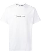 F.a.m.t. No Social Media T-shirt - White