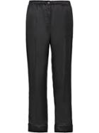 Prada Satin Pajama Pants - Black