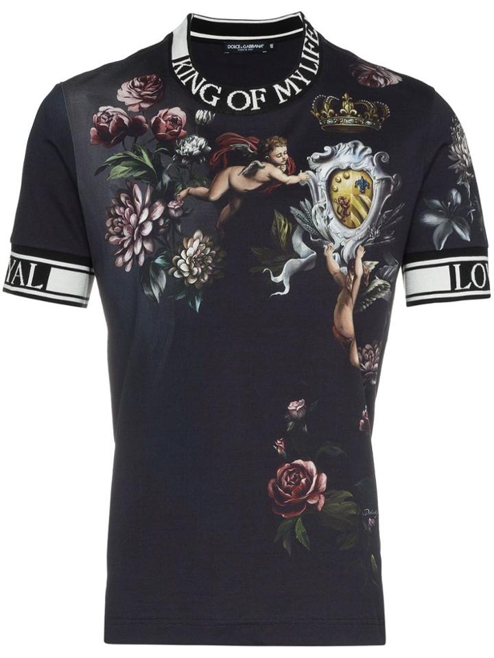 Dolce & Gabbana Angel Print T-shirt - Black