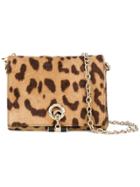 Yves Saint Laurent Vintage Mini Leopard Patterned Tote - Brown