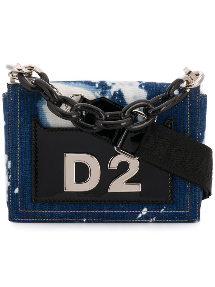 Dsquared2 Bleached Denim Tote Bag - Blue