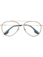 Victoria Beckham Aviator Frame Glasses - Gold