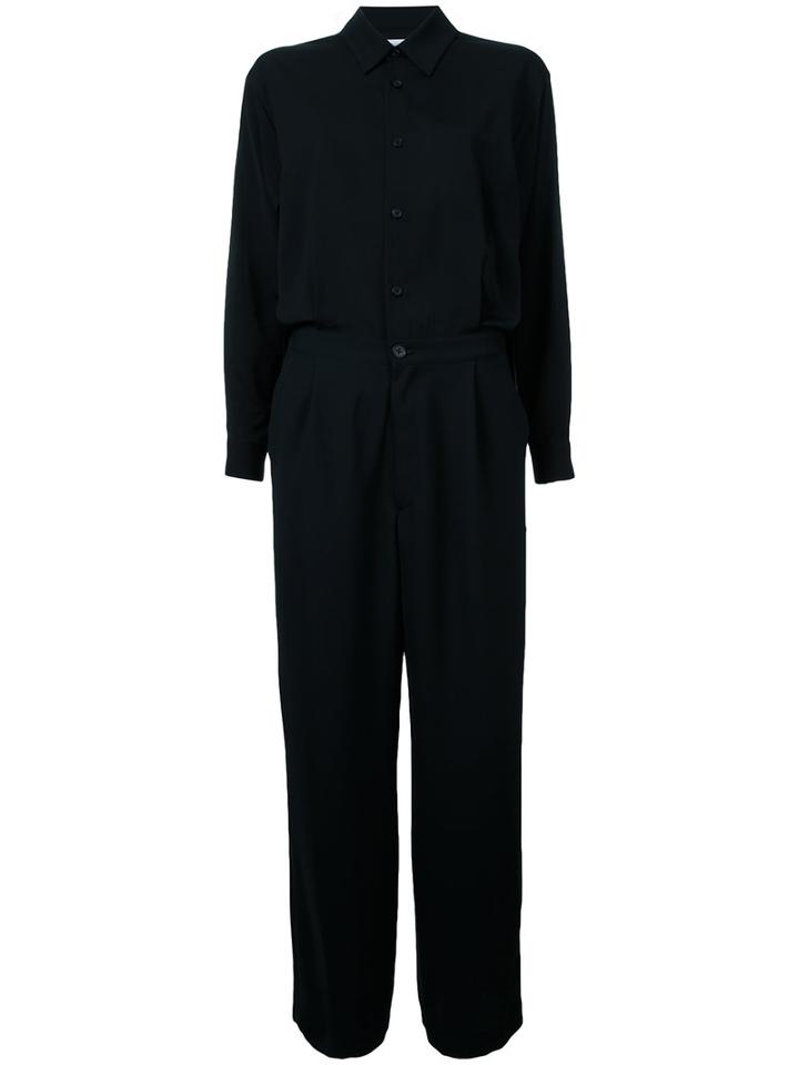 En Route Shirt Jumpsuit, Women's, Size: 1, Black, Triacetate
