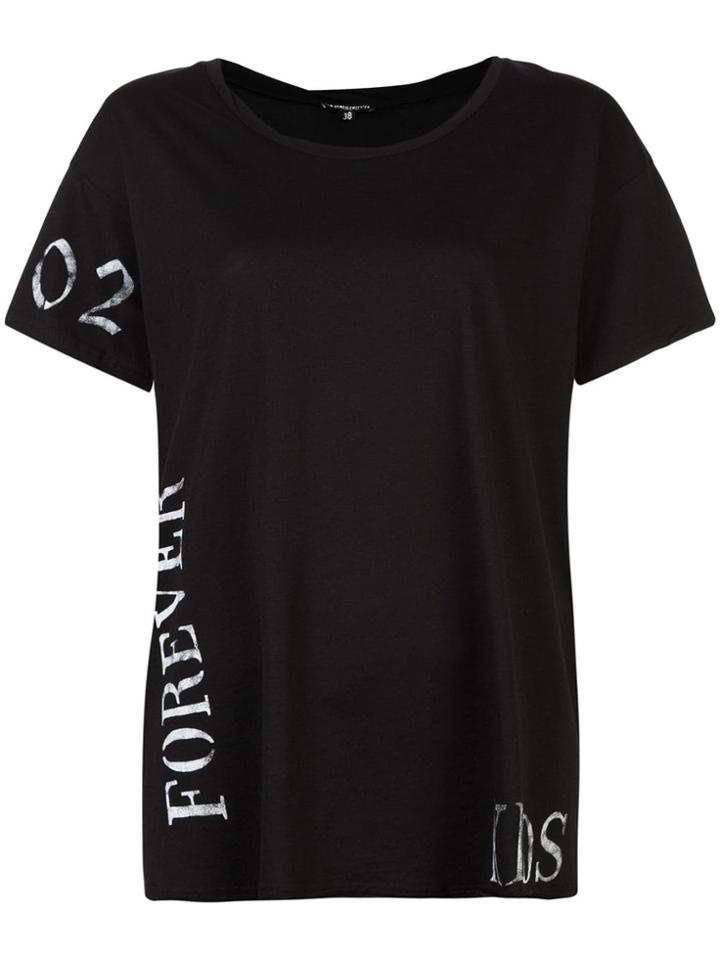 Ann Demeulemeester Forever Print T-shirt - Black