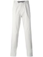 Brunello Cucinelli Drawstring Trousers, Men's, Size: 52, Nude/neutrals, Cotton/spandex/elastane/polyester