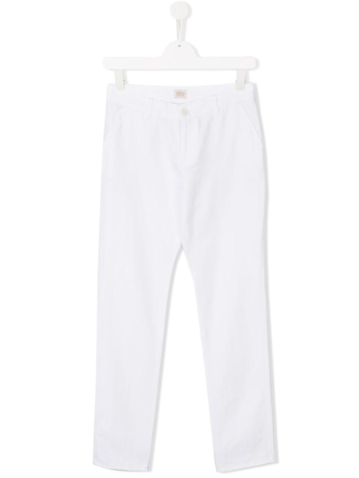 Armani Junior Casual Trousers, Boy's, Size: 16 Yrs, White