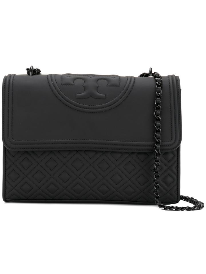 Tory Burch Fleming Matte Crossbody Bag - Black