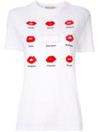 Être Cécile Kiss Grid T-shirt - White