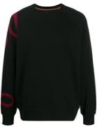 Ps Paul Smith Print Sleeve Sweatshirt - Black