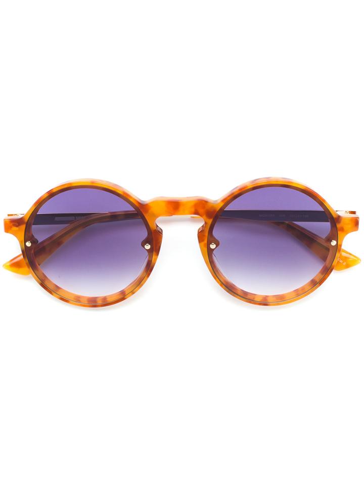 Mcq By Alexander Mcqueen Eyewear Round-frame Sunglasses - Yellow &