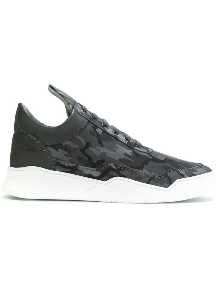 Filling Pieces Ghost Camo Low Top Sneakers - Grey