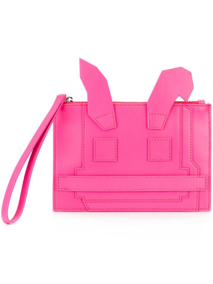 Mcq Alexander Mcqueen 'electro Bunny' Clutch, Women's, Pink/purple