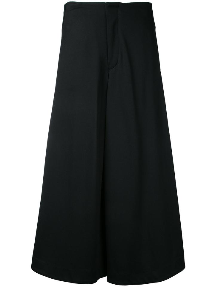 Bassike - Stretch Twill Culottes - Women - Elastodiene/nylon/viscose - 10, Black, Elastodiene/nylon/viscose