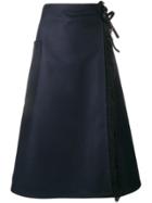 Sofie D'hoore Fringed Wrap Skirt - Blue