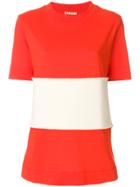 Marni Knitted Detail T-shirt - Red