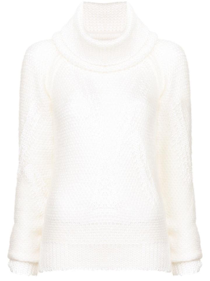 Chanel Pre-owned Turtle Neck Jumper - White