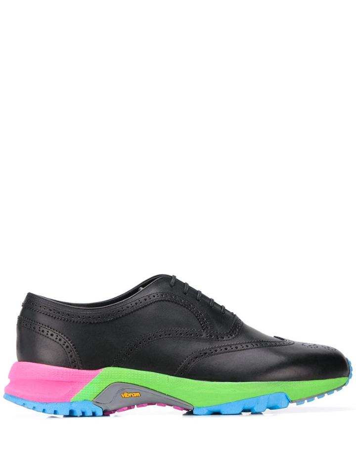 Comme Des Garçons Homme Plus Multicolour Sole Oxford Shoes - Black