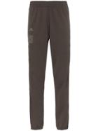 Adidas Burgundy Calabasas Stripe Print Sweat Pants - Brown