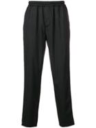 Paura Sporty Tapered Trousers - Black