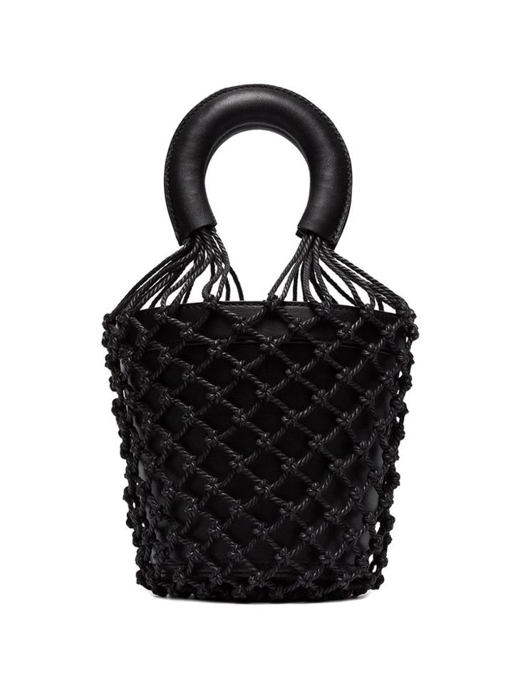 Staud Black Moreau Leather Bucket Bag