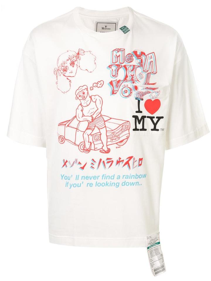 Maison Mihara Yasuhiro Printed Crewneck T-shirt - White