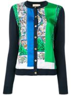 Tory Burch Paisley Print Cardigan - Blue