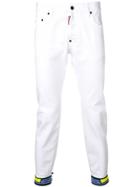 Dsquared2 Rear Embroidered Patch Jeans - White