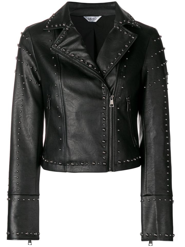 Liu Jo Studded Biker Jacket - Black