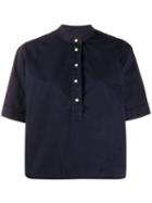 Ymc Short-sleeve Pullover Shirt - Blue