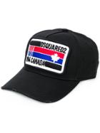 Dsquared2 Flag Patch Baseball Hat - Black