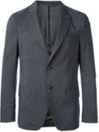 Officine Generale Two Button Blazer, Men's, Size: 46, Grey, Viscose/wool