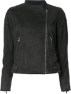 Just Female Classic Biker Jacket, Women's, Size: Medium, Grey, Goat Suede/polyester