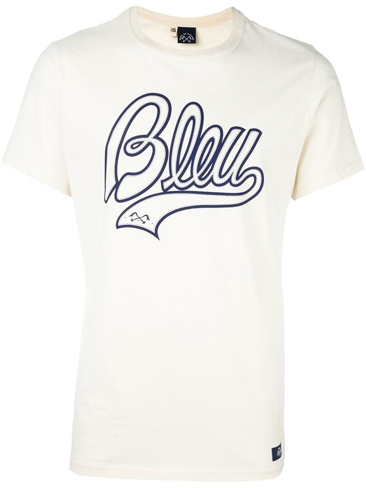 Bleu De Paname Printed T-shirt, Men's, Size: Small, Nude/neutrals, Cotton