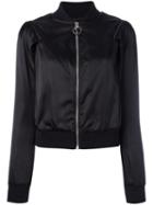Philipp Plein Sweet Bomber Jacket, Women's, Size: Medium, Black, Nylon/polyester
