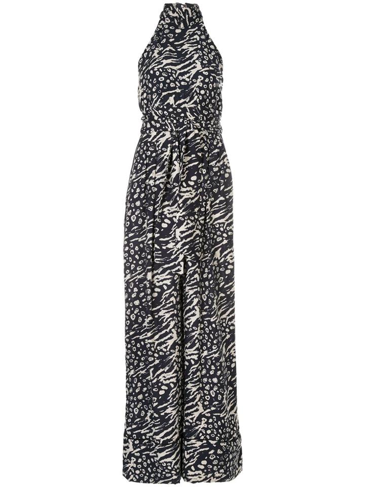 Rebecca Vallance Lola Printed Jumpsuit - Blue