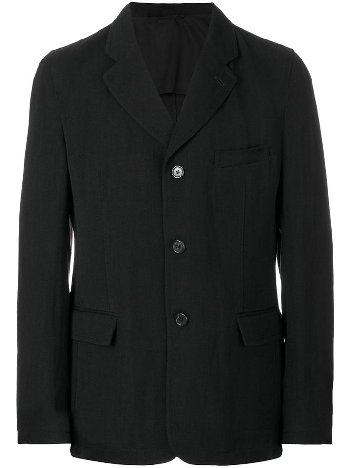Ann Demeulemeester Loose Fit Blazer Jacket - Black
