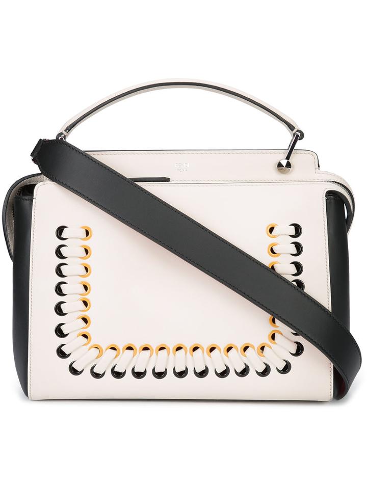 Fendi - Dotcom Tote - Women - Lamb Skin - One Size, Women's, White, Lamb Skin