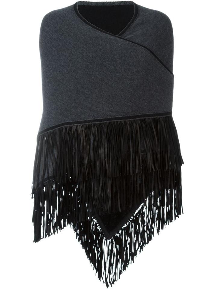 Antonia Zander Fringed Cape Cardigan
